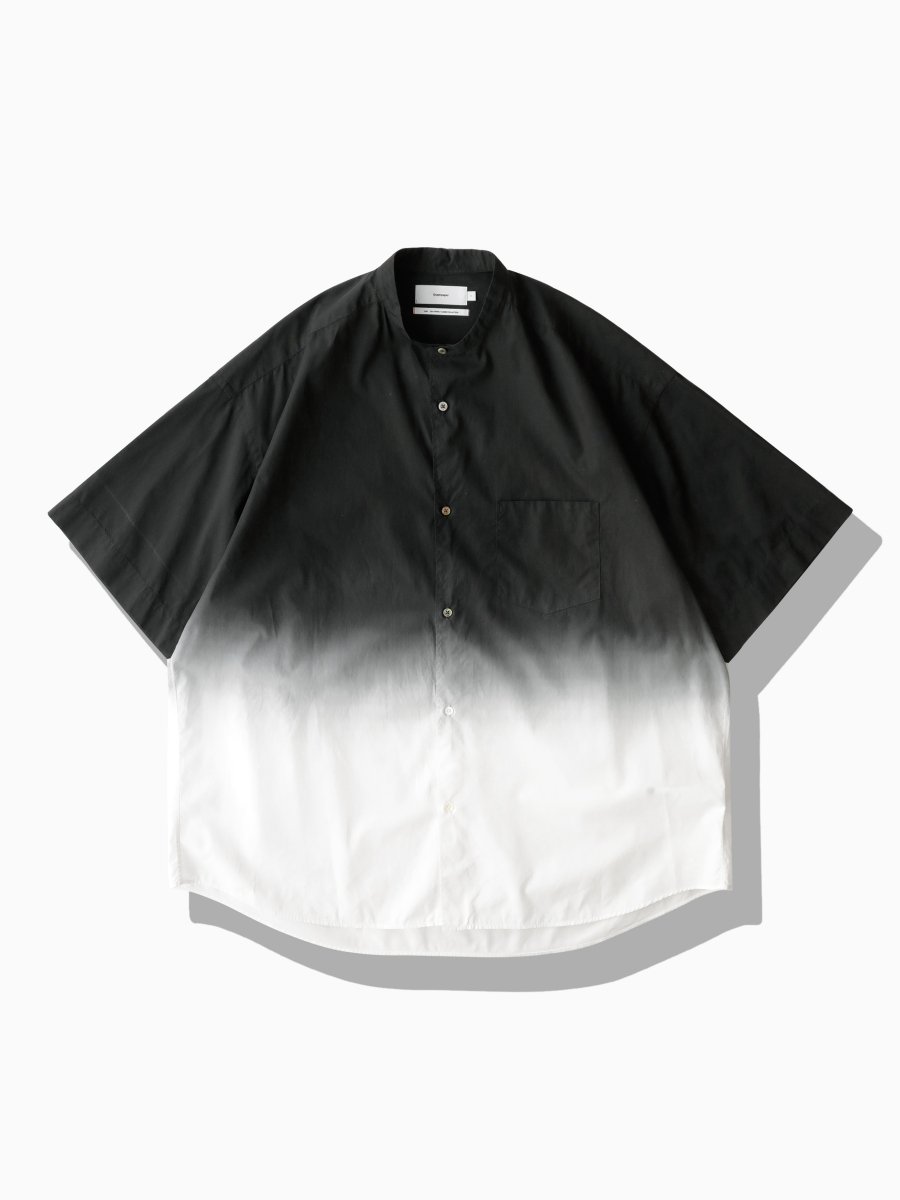 Graphpaper - グラフペーパー / BROAD S/S OVERSIZED BAND COLLAR SHIRT | NOTHING BUT