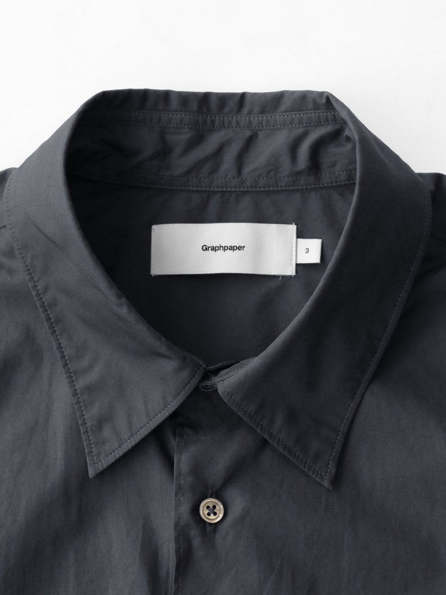 身幅615cm【Graphpaper】Broad Regular Collar Shirt