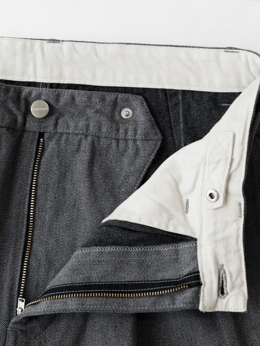 Graphpaper - グラフペーパー / COLORFAST DENIM BELTED PANTS | NOTHING BUT