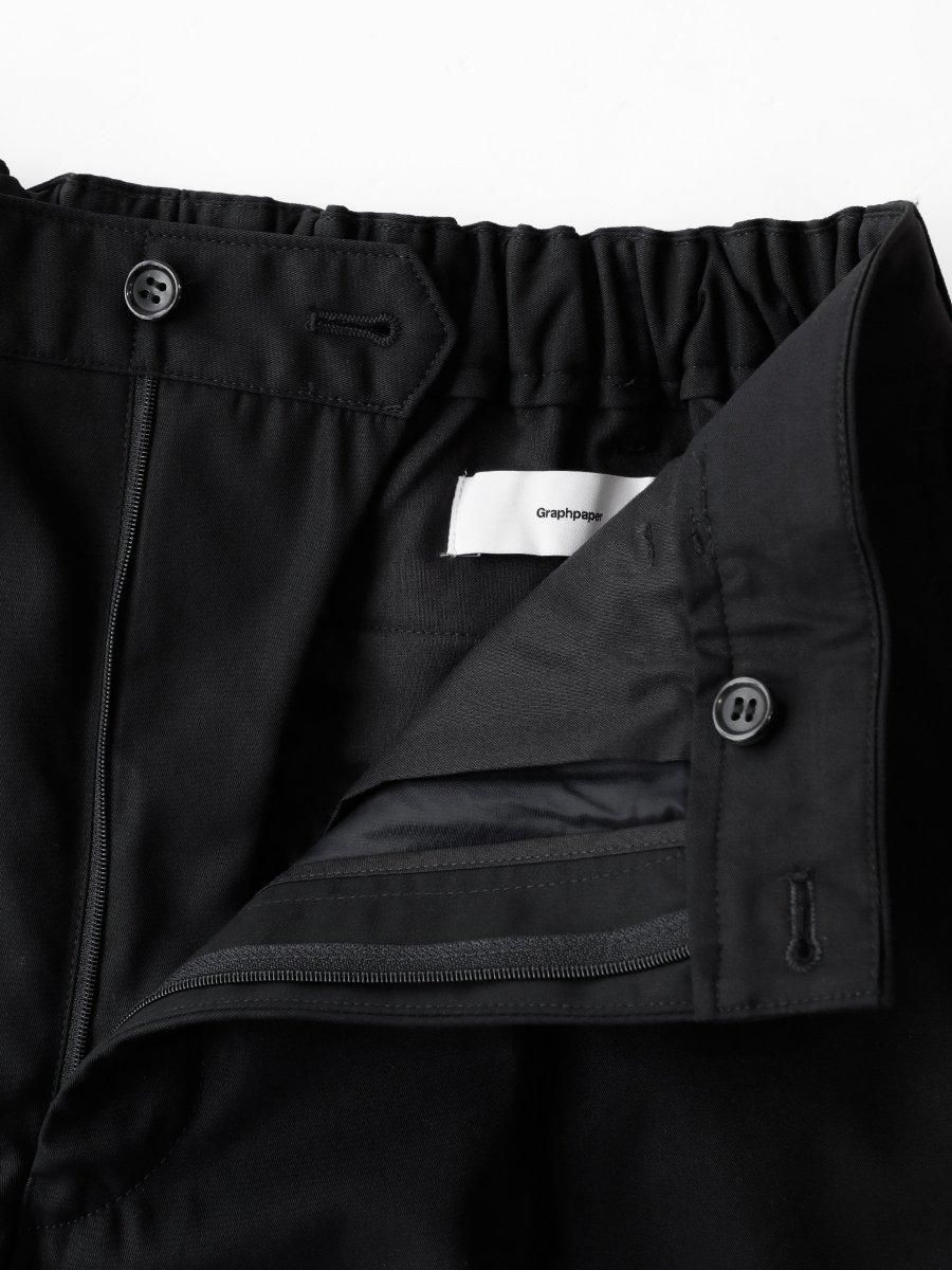 Graphpaper) Scale Off Wool Wide Tapered Chef Pants (GM251