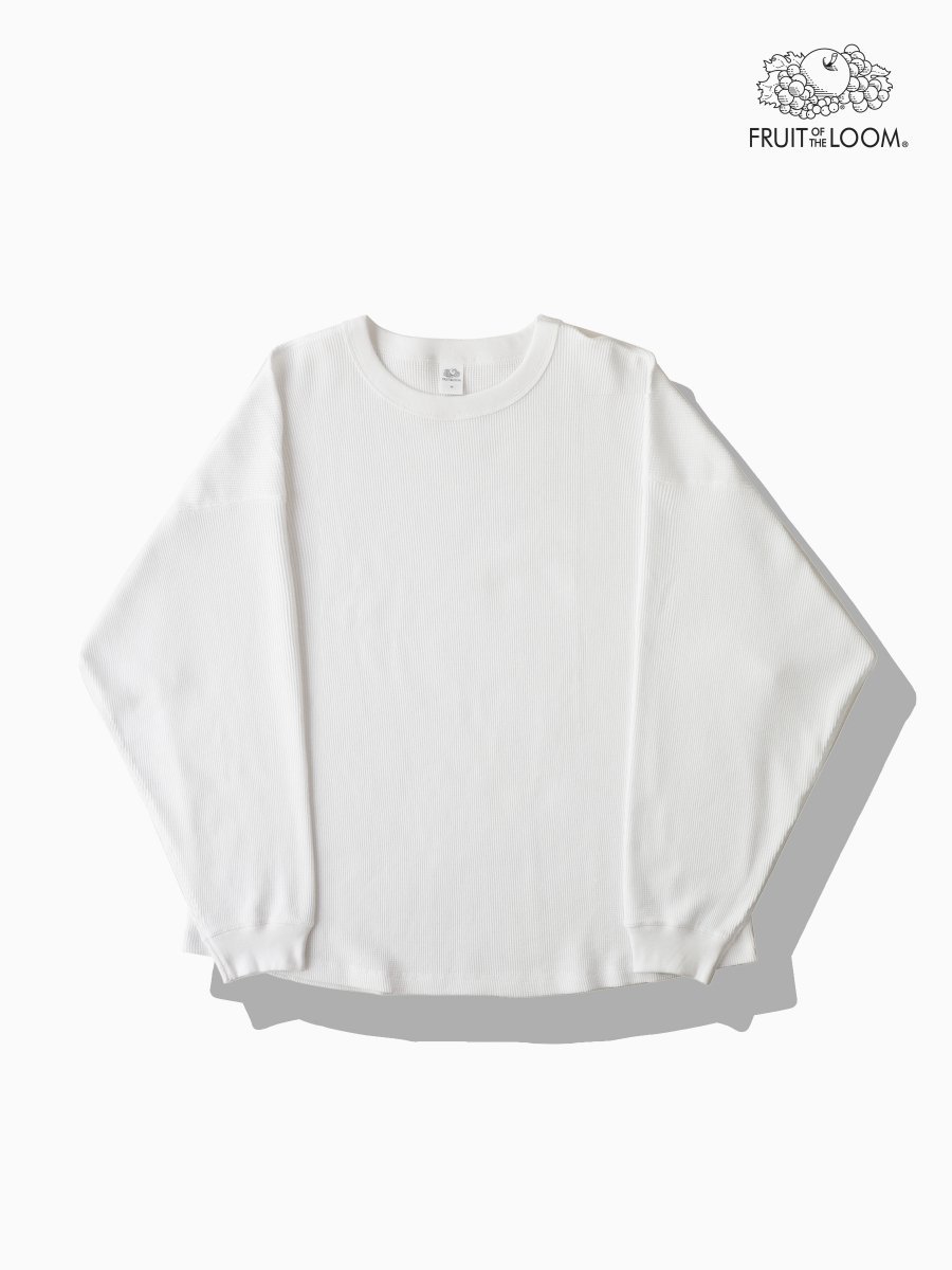 BRAND : VAINL ARCHIVE<br>CONNECTED : FRUIT OF THE ROOM<br>MODEL : C-CREW-CW<br>COLOR : WHITE