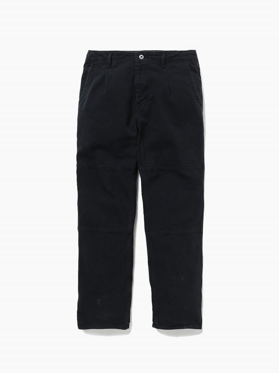 BRAND : NONNATIVE<br>MODEL : WORKER TROUSERS COTTON OXFORD SULFUR DYE<br>COLOR : BLACK