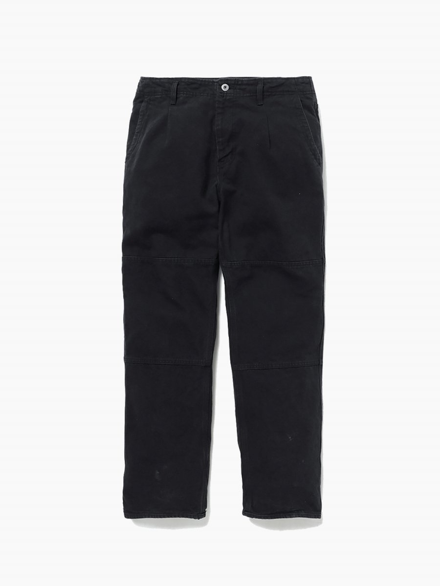 BRAND : NONNATIVE<br>MODEL : WORKER TROUSERS COTTON OXFORD SULFUR DYE<br>COLOR : BLACK