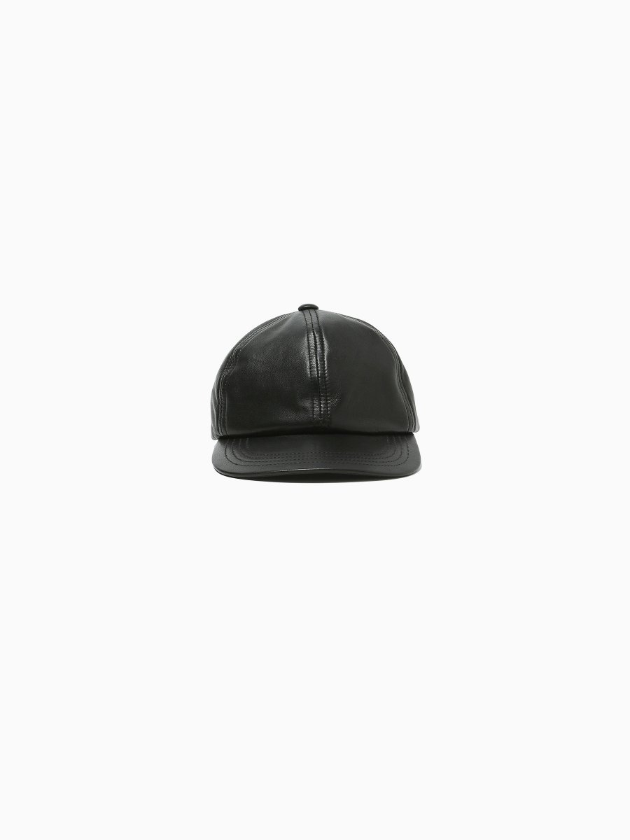 BRAND : NONNATIVE<br>MODEL : DWELLER 6P CAP SHEEP LEATHER<br>COLOR : BLACK