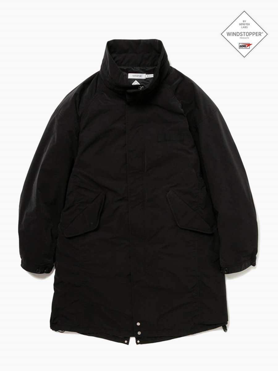 BRAND : NONNATIVE<br>MODEL : TROOPER COAT<br>P/N SPLITTING TAFFETA WITH GORE-TEX WINDSTOPPER®