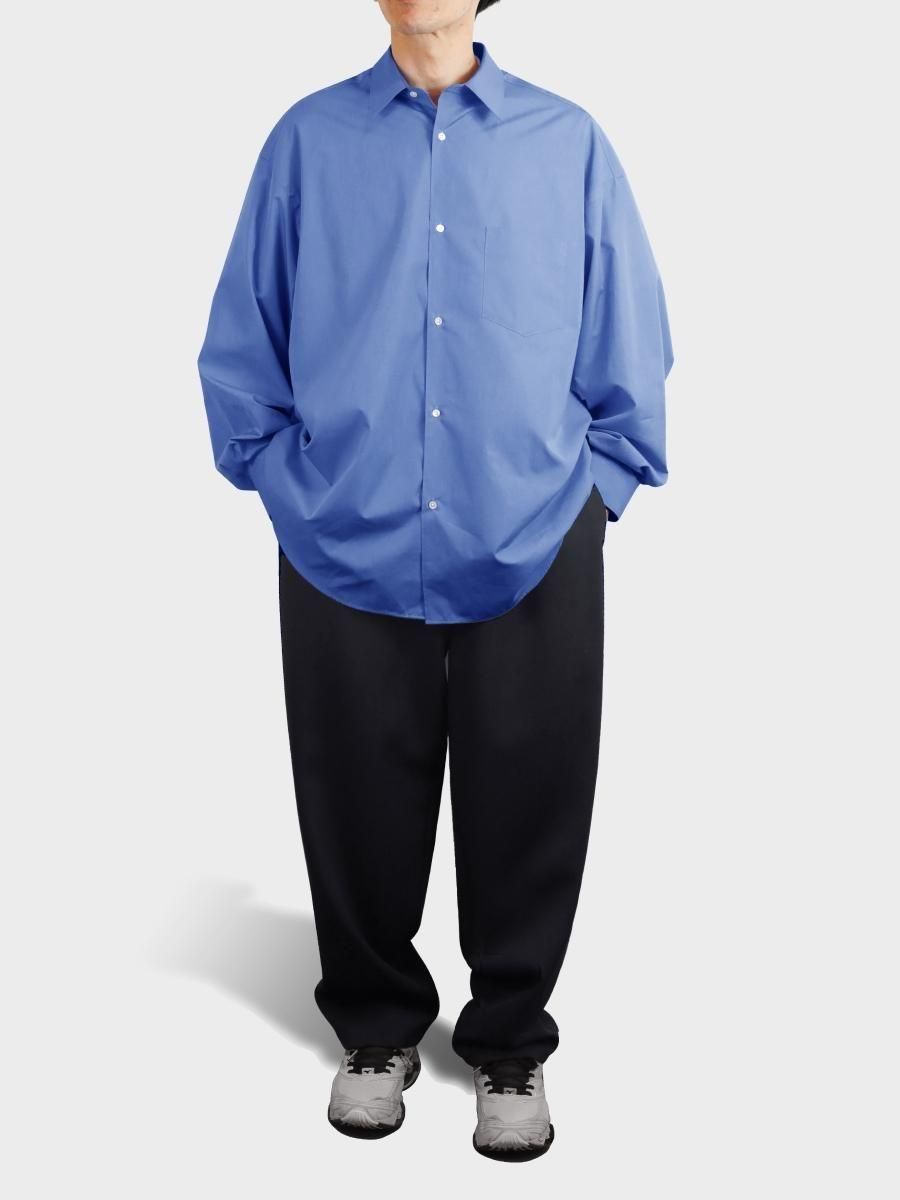 トップス Graphpaper ALUMO Oversized Shirt BLUE Graphpaper - グラフペーパー / ALUMO for GP L/S OVERSIZED