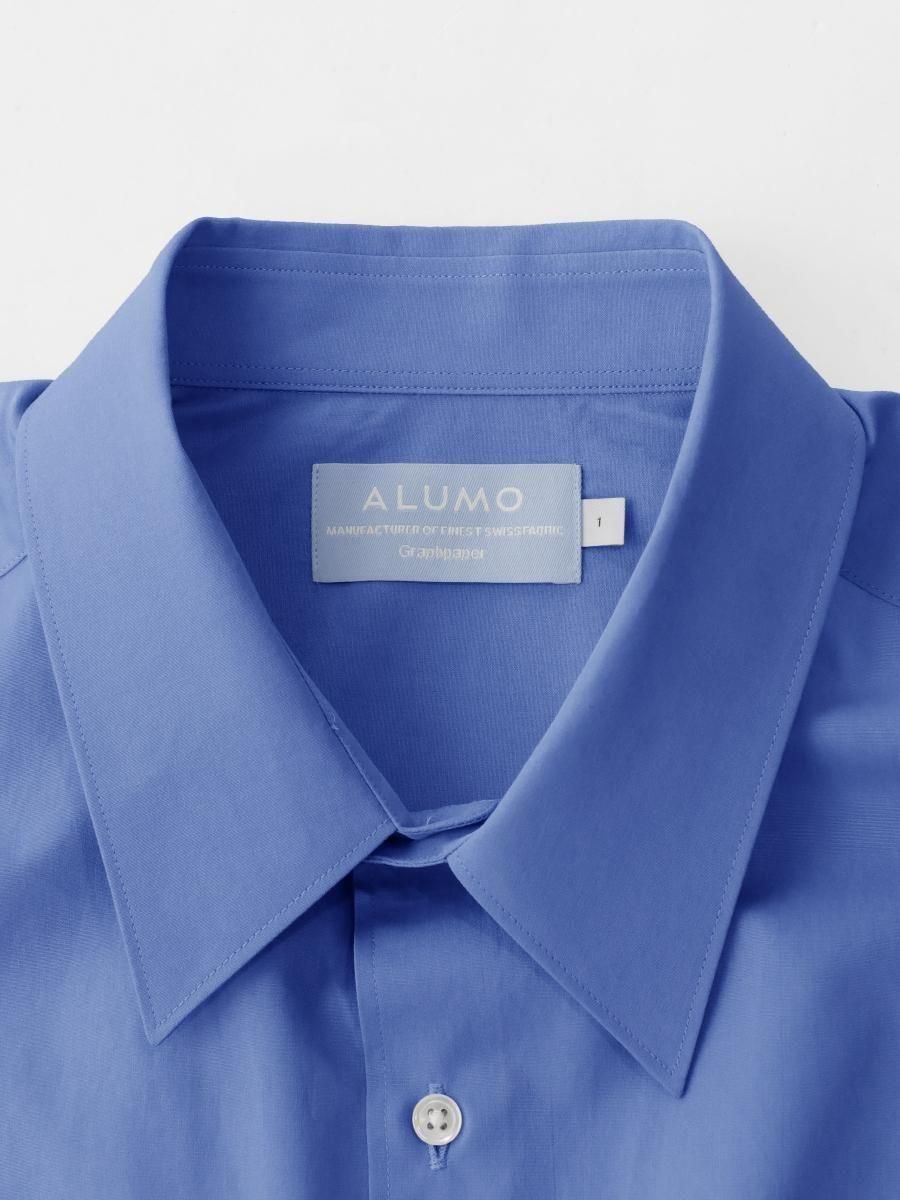 トップス Graphpaper ALUMO Oversized Shirt BLUE Graphpaper - グラフペーパー / ALUMO for GP L/S OVERSIZED