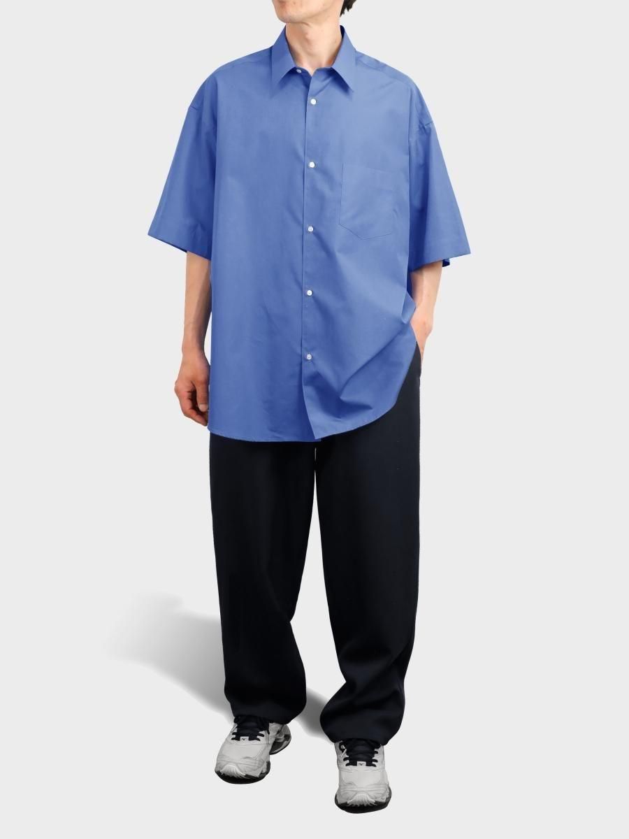トップス Graphpaper ALUMO Oversized Shirt BLUE Graphpaper (グラフペーパー) ALUMO for GP S/S Oversized