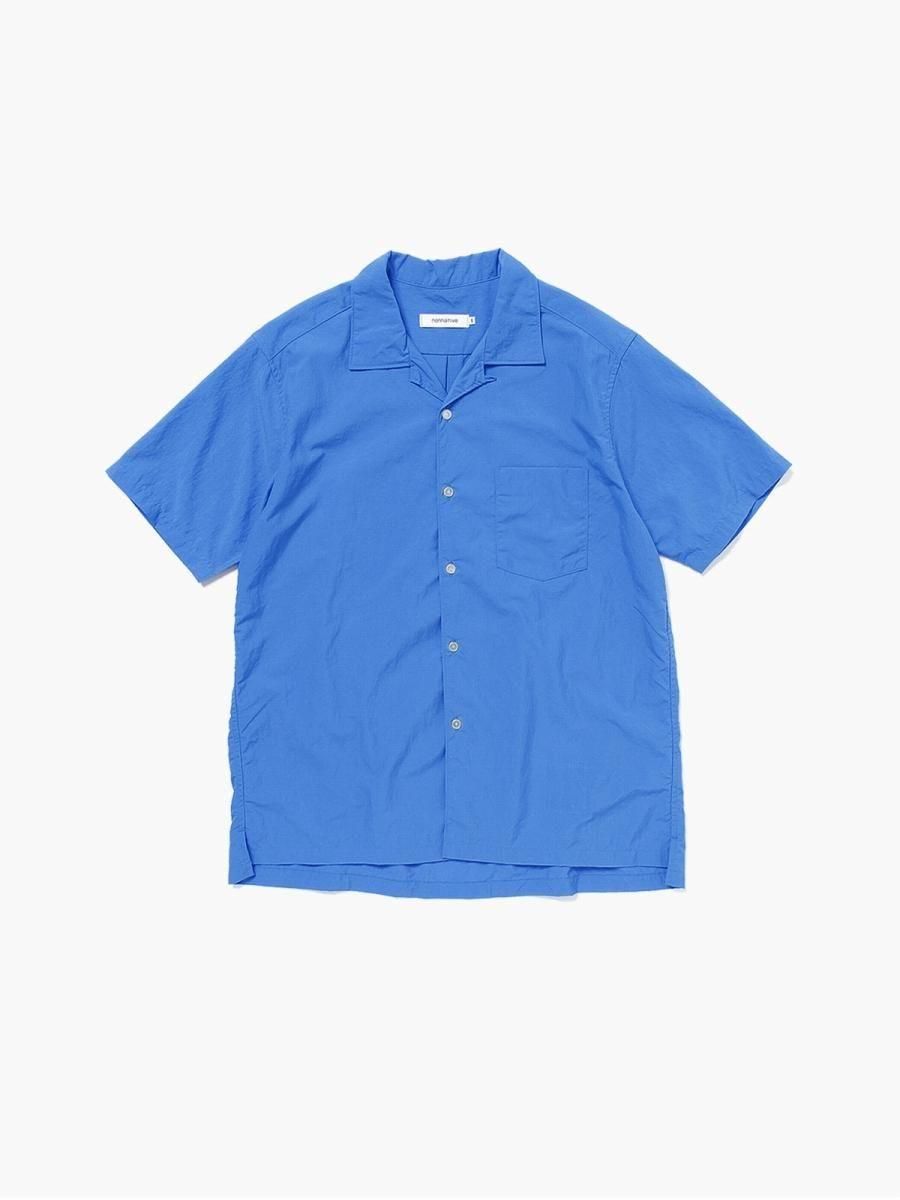 BRAND : NONNATIVE<br>MODEL : VOYAGER S/S SHIRT NYLON WEATHER<br>COLOR : SAX BLUE