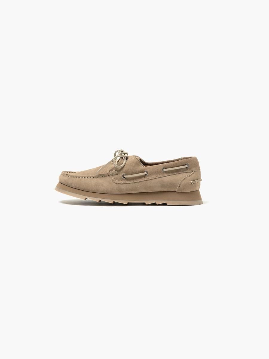 BRAND : NONNATIVE<br>MODEL : OFFICER DECK SHOES COW LEATHER<br>COLOR : SAND