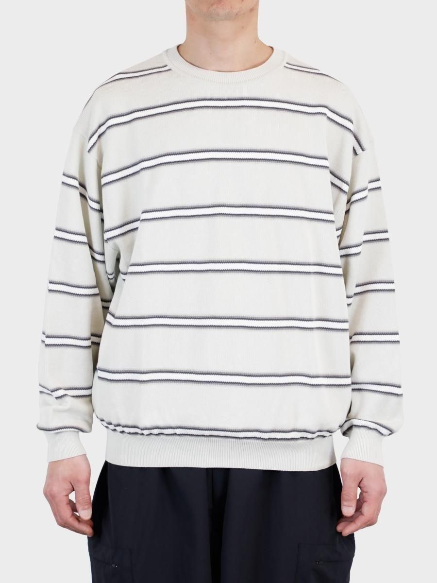 定価35200 Vainl Archive David ボーダーニット VAINL ARCHIVE DAVID / IVORY - Unlimited lounge | ONLINESTORE