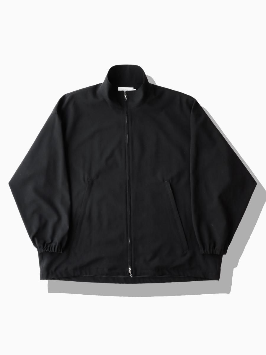 BRAND : Graphpaper<br>MODEL : TROPICAL WOOL TRACK BLOUSON<br>COLOR : BLACK