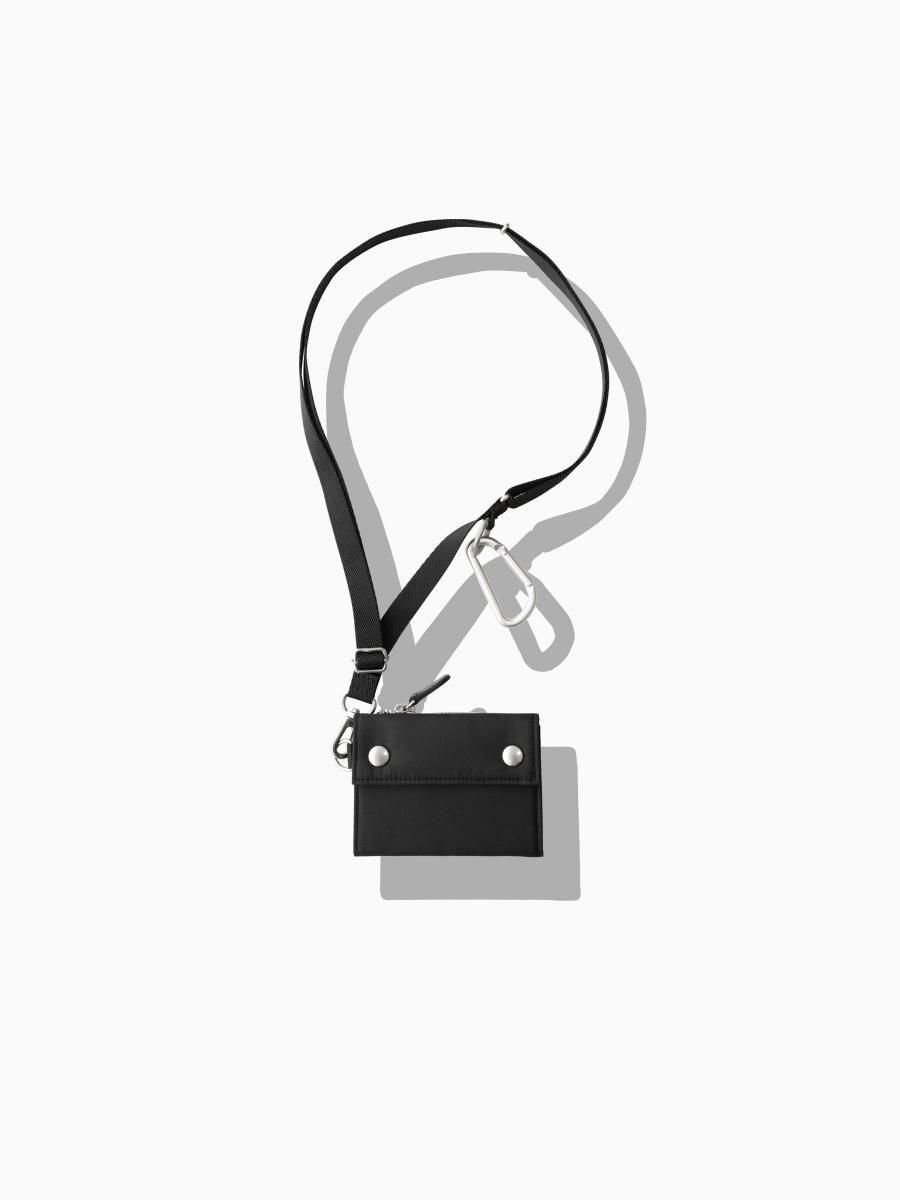 BRAND : VAINL ARCHIVE<br>CONNECTED : POTR<br>MODEL : SHOULDER WALLET<br>COLOR : BLACK