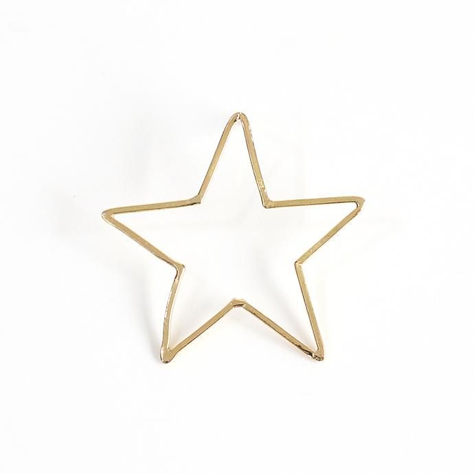 k18 hp-538-17w ワイヤー スターピアス M(片方タイプ) hirondelle