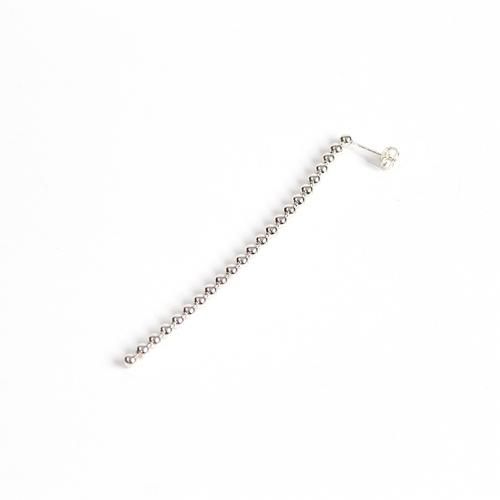 e.m. シルバー ボールチェーン ピアス(片耳用) su / dtea0101sv DOT シルバーボールチェーンピアス S (片耳タイプ)