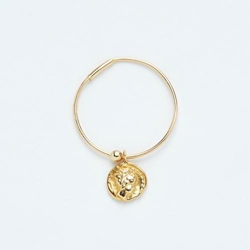 k18 hp-18fw-577 イロンデールコイン ピアス(片方タイプ) hirondelle