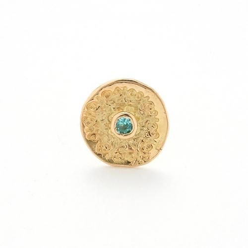 k18 hp-18fw-577 イロンデールコイン ピアス(片方タイプ) hirondelle