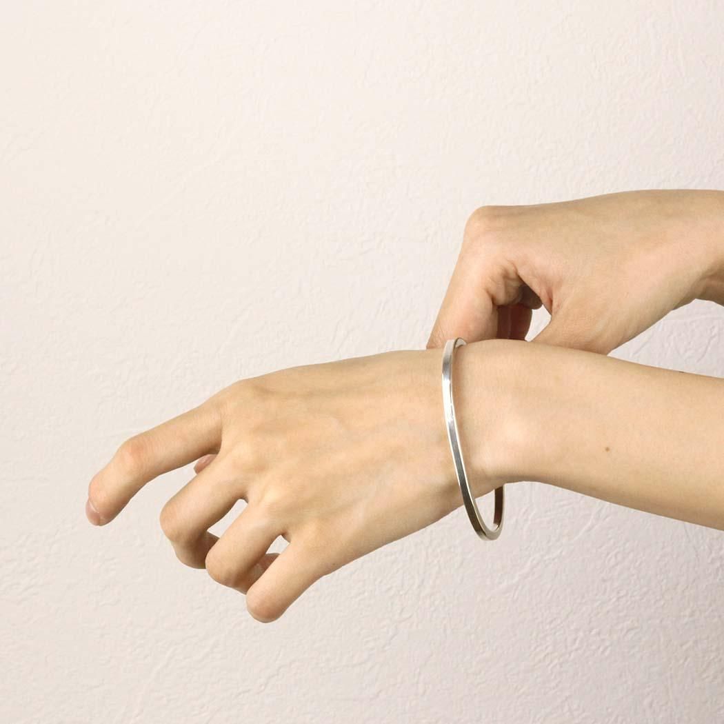 トイプレーン バングル シルバー Vintage British Silver Bangle Bracelet イギリス ヴィンテージ