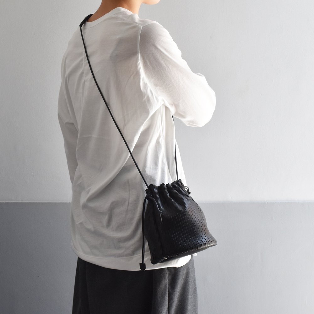 i ro se イロセ / レザー ネット バケットバッグ ミニ - 全2色 / net bucket mini bag BAG-N07