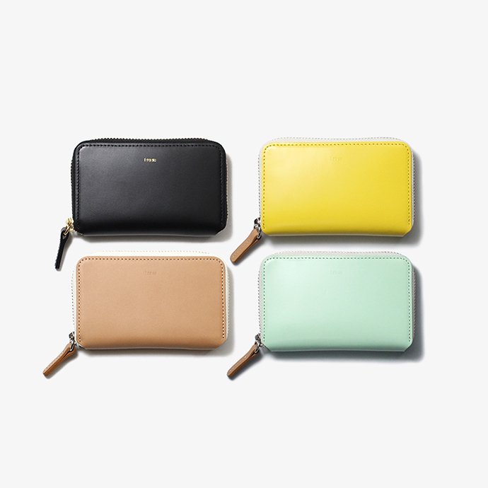 i ro se / ラウンドファスナー付き レザー ポップアップ ウォレット S - 全5色 / pop-up mini wallet  ACC-PU06- Eight Hundred Ships & Co.