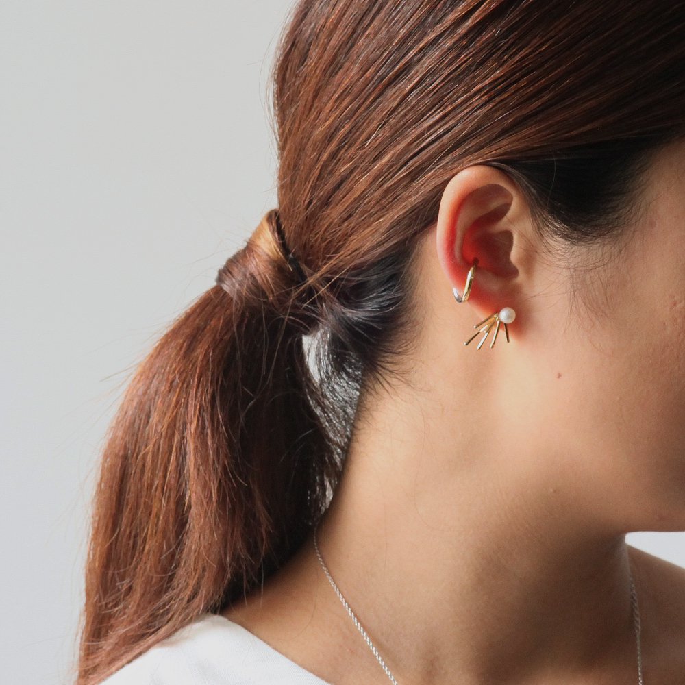 Lamie / silver K18 イヤーカフ (M) MIX / E401_Earcuff_M_MIX - Eight Hundred Ships  & Co.