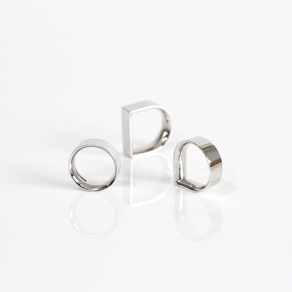 revie objects / CO1-05〈CORNER〉0 wide ring ワイドリング / シルバー