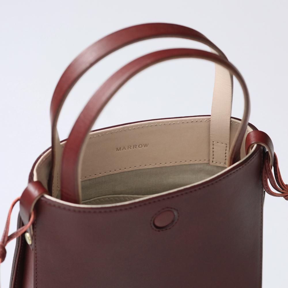 値下げ　MARROW マロウ　レザーバック MARROW（マロウ） / ROUNDED BOX ラウンドボックスショルダー