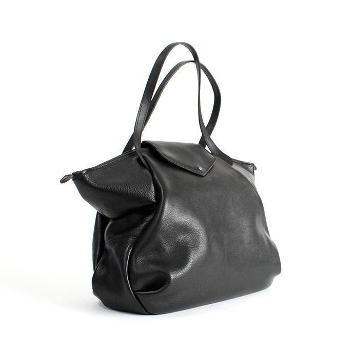 flap tote M / レザー フラップ トートバッグ M ens-905 - 全3色