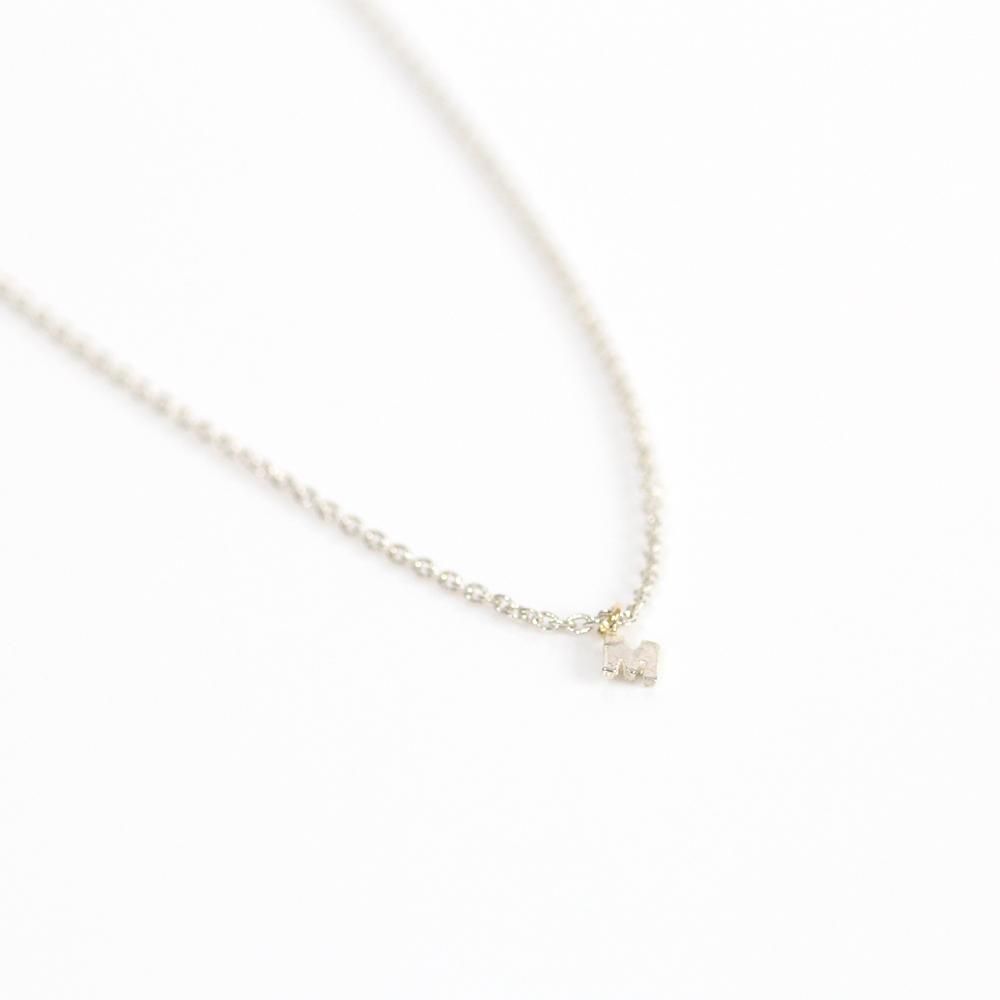 【HURLEY BURLEY】Ｔバー イニシャル ネックレス シルバー ♪ HURLEY BURLEY】Tバー イニシャル ネックレス シルバー