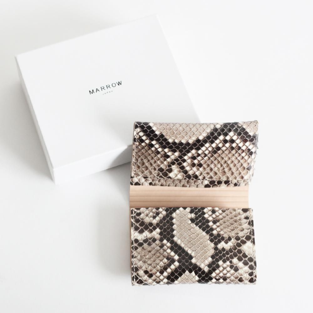 MARROW（マロウ） / PYTHON CARD CASE カードケース - パイソン