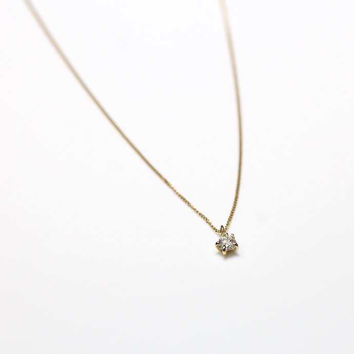 hirondelle et pepin（イロンデール エ ペパン） / k18 hn-20fw-538 5つ爪ダイヤ ネックレス / ゴールド