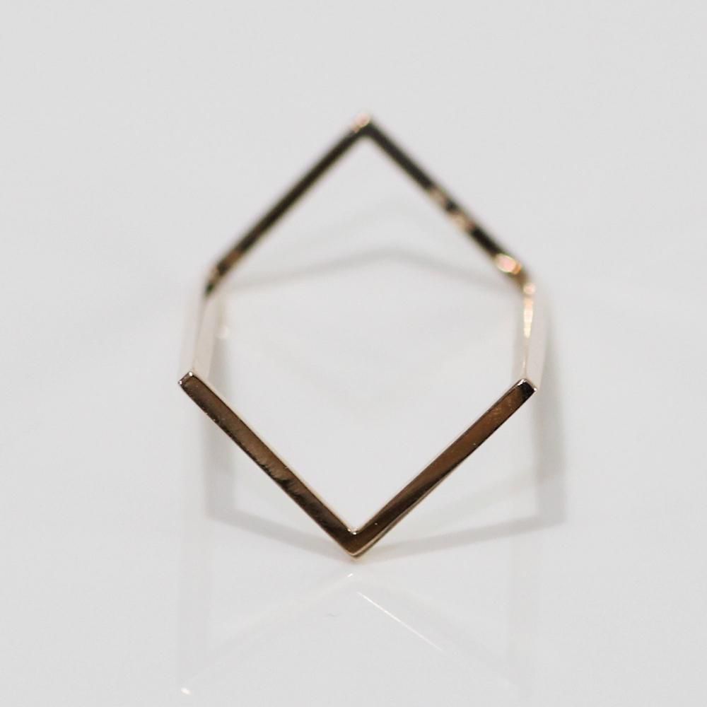 revie objects / BR1-01〈BREAK〉□double ring GLD ダブルリングゴールド