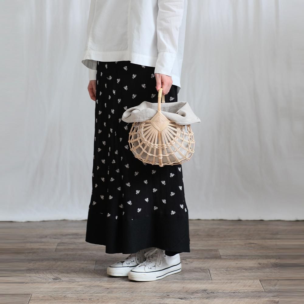 SIRISIRI / AR803 ARABESQUE Basket S かごバッグ - ベージュ