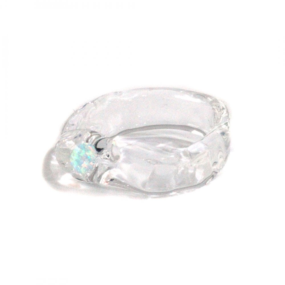 luce macchia アセリオacelio mobius ring opal