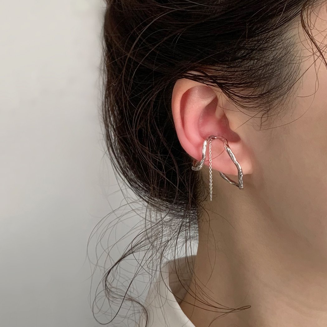 Lamie(ラミエ) / WE209 W earcuff イヤーカフ ショートチェーン M