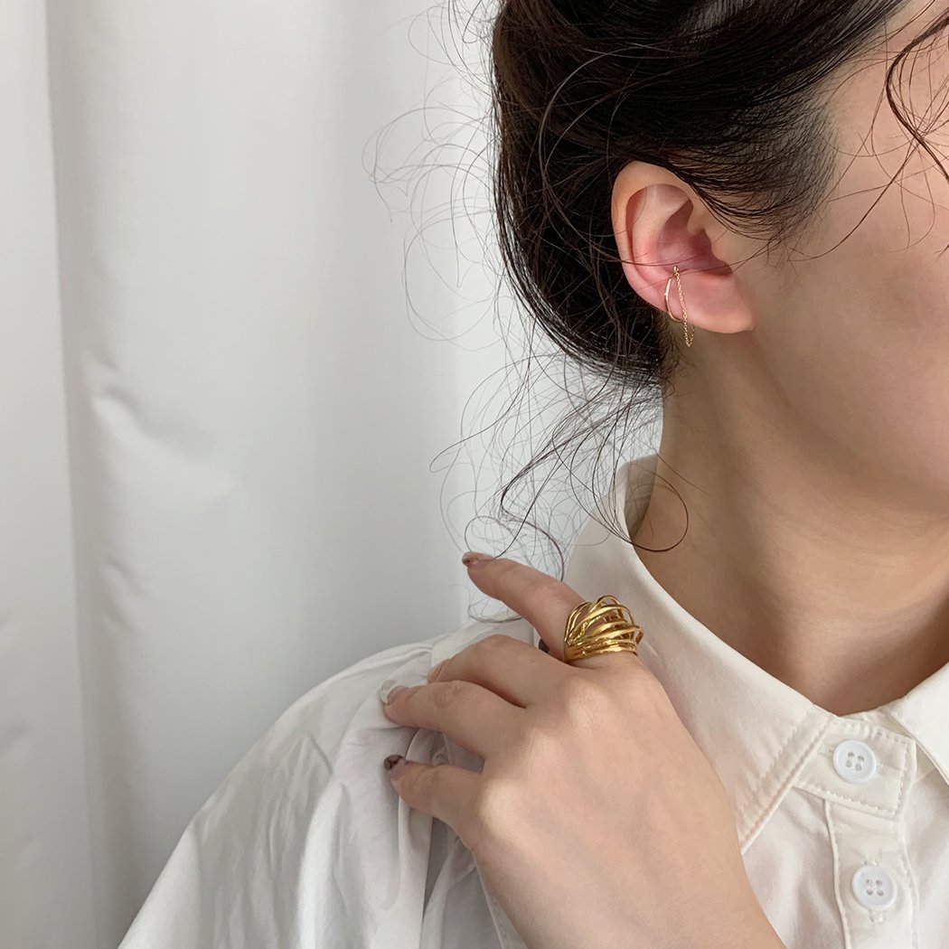 lamie イヤーカフ／ S Earcuff (M) Chain Dia-