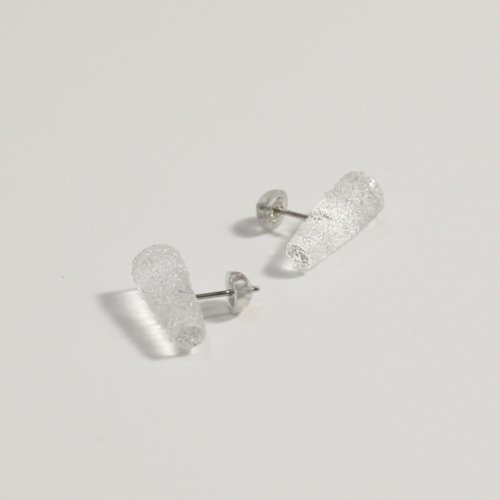  SIRISIRI / HT305 Earrings Horn Flake - ピアス - クリア