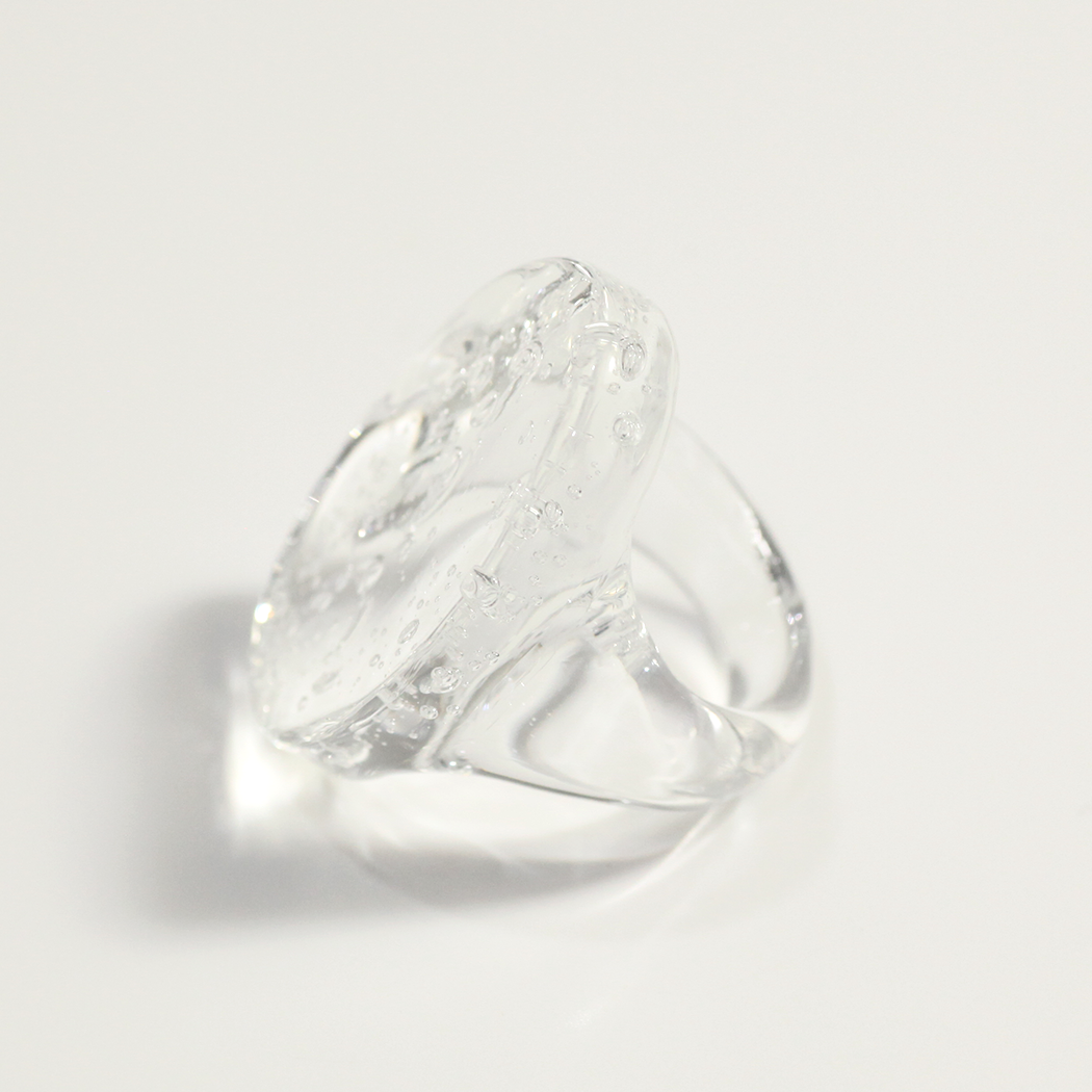 SIRISIRI / HT501 Ring Oval Bubble - リング - クリア SIRISIRI / HT501 Ring Oval Bubble - リング - クリア