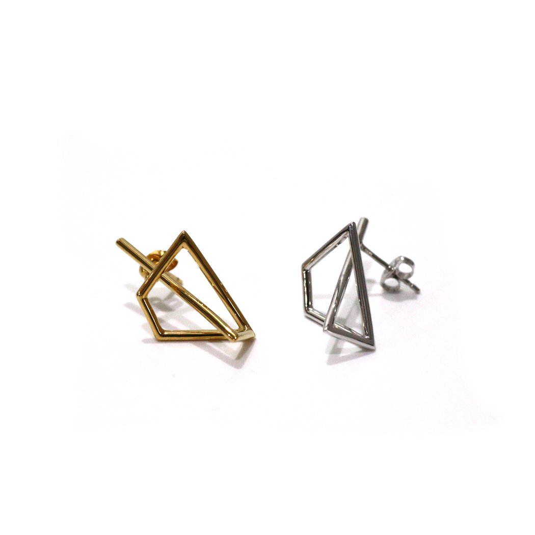 revie objects（レヴィオブジェクツ） / LI2-18 〈LINKING〉unsystematic earring GLD 2 mini  アンシステマティック ピアス ミニ - ゴールド 2 (片耳タイプ)