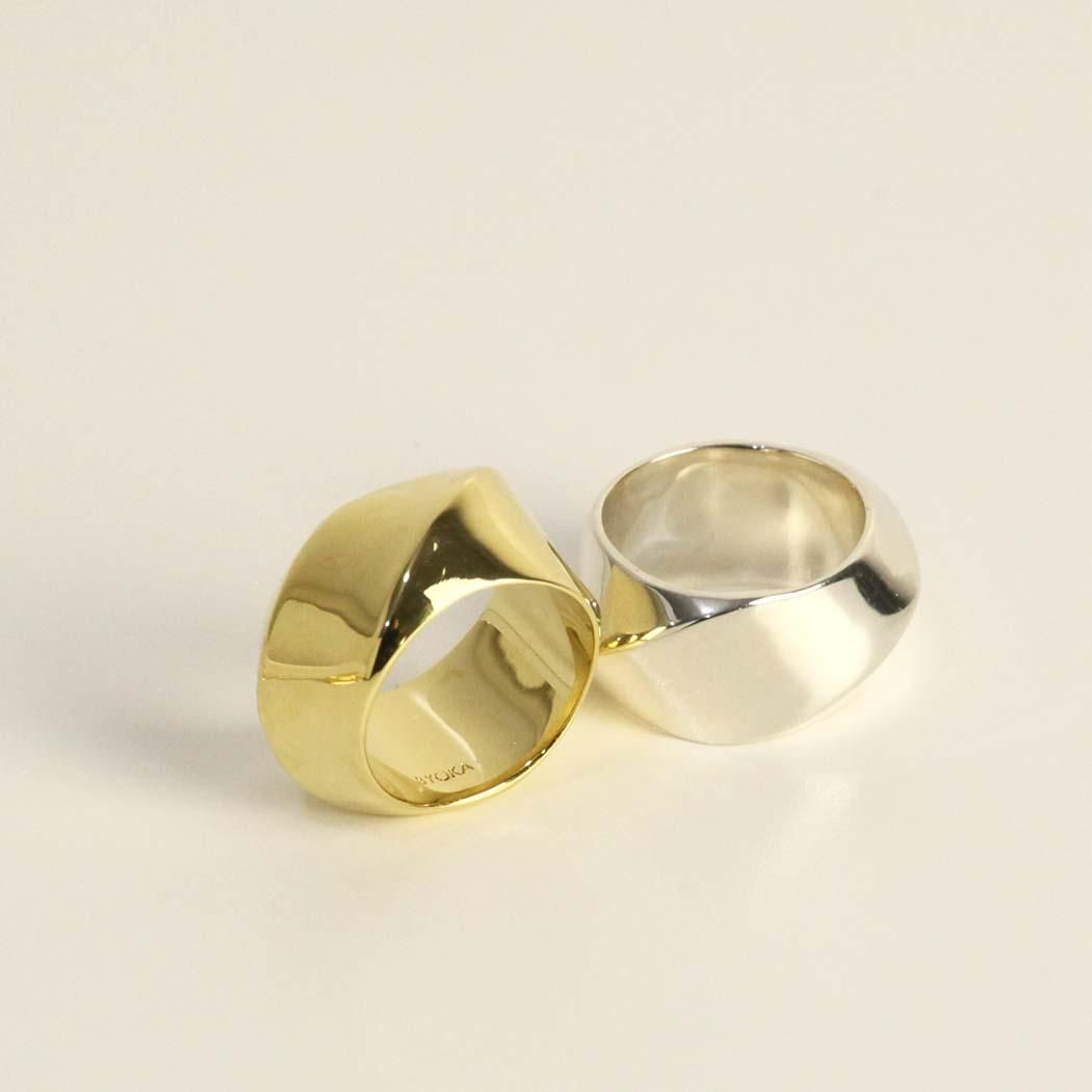 BYOKA（ビョーカ）/ R1902 CREAM PINKY RINGリング - シルバー - Eight Hundred Ships & Co.