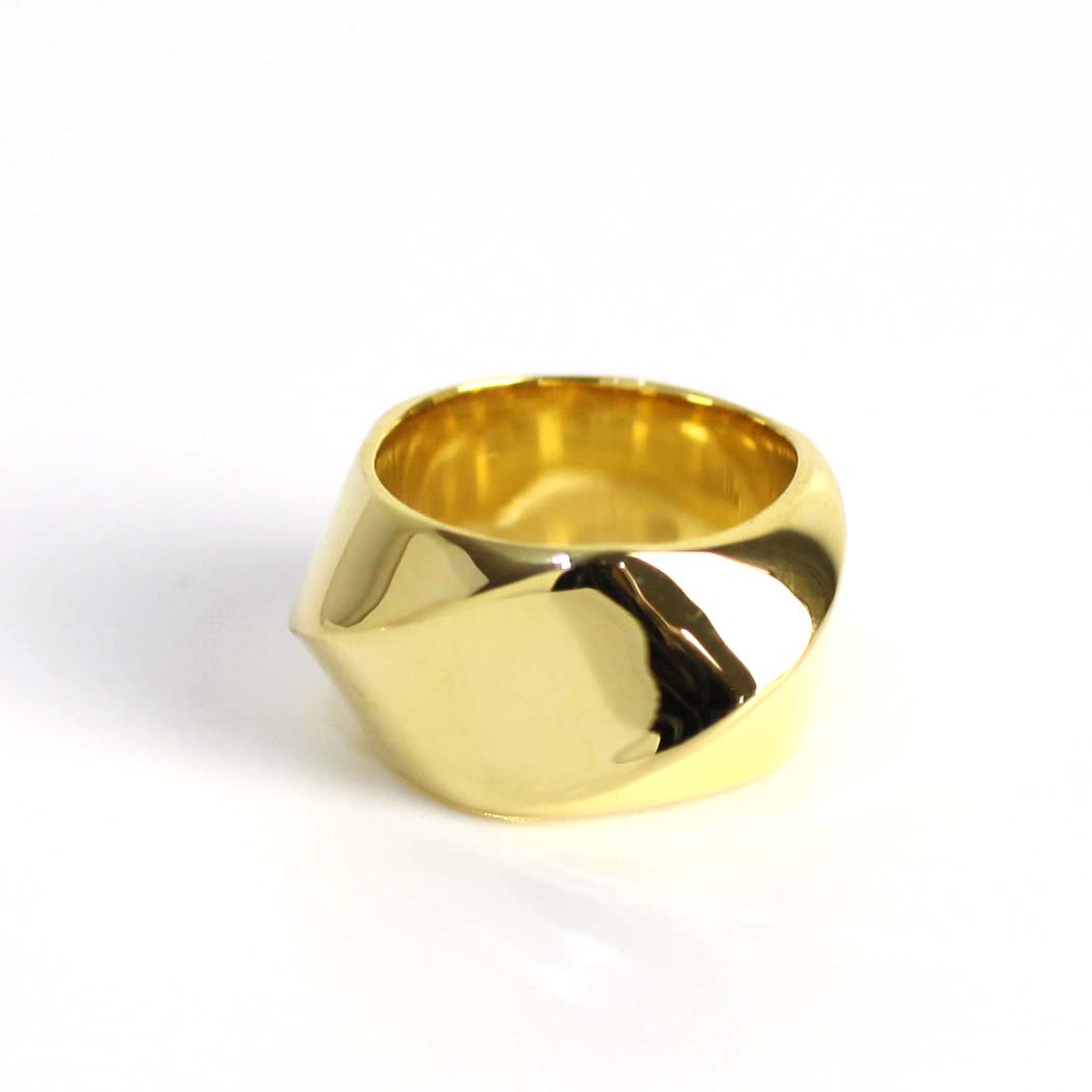 BYOKA（ビョーカ）/ GR1902 G.CREAM PINKY RING リング - ゴールド - Eight Hundred Ships &  Co.