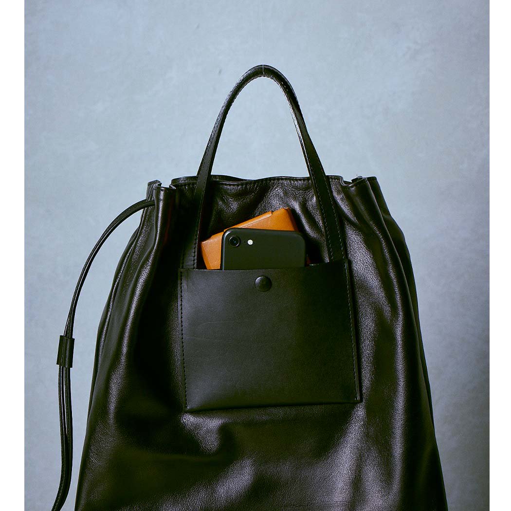 MARROW（マロウ） / MA-AC2105 / STRING TOTE トートバッグ - Black ブラック