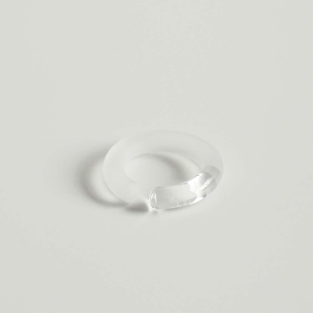 SIRISIRI / HT309 HOTOLI Ear Cuff Round Clear - イヤーカフ クリア