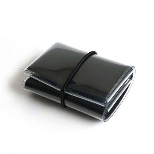  i ro se / ACC-SL13-P シームレスコンパクトウォレット ミニ財布 SEAMLESS COMPACT WALLET - PVC - ブラック