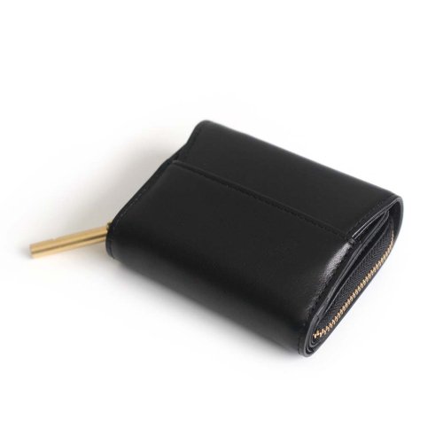  Ense（アンサ） / mini wallet ew126 ラウンドジッパー ミニ ウォレット ブラック
