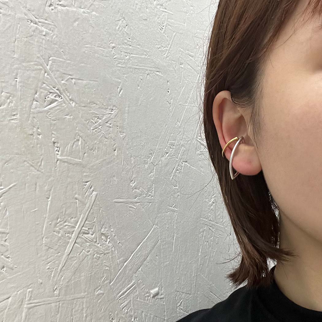 revie objects（レヴィオブジェクツ） / AN2-17 〈ANALYZE〉 Leaf ear cuff S SV アナライズ リーフ  イヤーカフ S - シルバー (片耳タイプ)