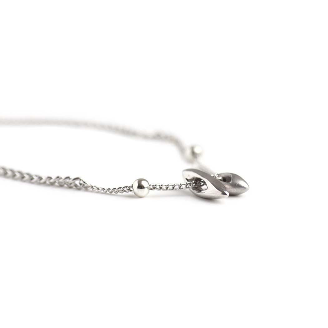 MIKU FUKAMITSU(ミク フカミツ) / 巡るブレスレットSV/RD - シルバー