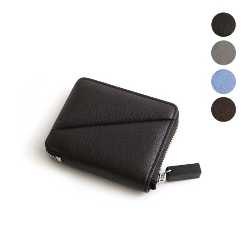 Ense（アンサ） / sew132 wood zipper mini wallet ミニウォレット - 全4色