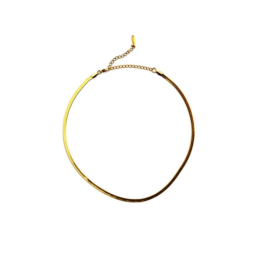 sinc (シンク) / フラット スネークチェーン ネックレス 3mm 平 sinc (シンク) / フラット スネークチェーン ネックレス 3mm 平