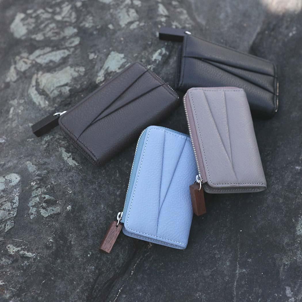 誕生日プレゼント zipper wood sew137 / (アンサ) Ense key ブルー - キーケース case 小物